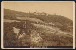 cca 1900 Kahlenberg (Wien, Döbling), keményhátú fotó, 10,5×16,5 cm
