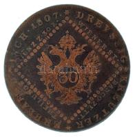 1807E 30kr Cu "I. Ferenc" Gyulafehérvár T:F Hungary 1807E 30 Kreuzer Cu "Franz I" Alba Iulia C:F Unger III. 1397.b, Huszár 2037