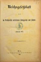 Reichs-Gesetz-Blatt für das Kaiserthum Oesterreich. Jahrgang 1859, 1861, 1862, 1863, 1868, 1870, 187...
