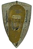 1930 k. "Országos Frontharcos Szövetség" ezüstözött bronz gomblyukjelvény, hátoldalon &quo...