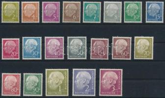 NSZK 1954 Mi 177-196 (Mi EUR 300,-)