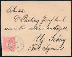 1896 5kr levélen "NAGY-ŐSZ"