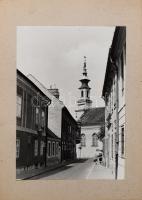 ca 1960 Nemes Károly: Budai Vár részlete nagy méretű fotó, kartonon. 26x48 cm