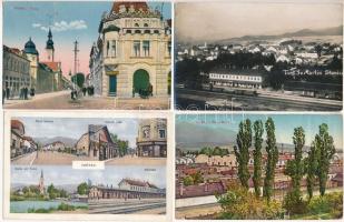 30 db RÉGI felvidéki város képeslap, közte pár modern / 30 pre-1945 Upper Hungarian (Slovak) town-view postcards with a few modern ones