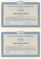 2000. Budapest "Reanal Finomvegyszergyár Részvénytársaság" névre szóló törzsrészvénye 10.0...