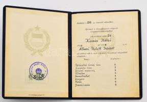 1950-1972 Kaszás Ildikó (1941-2024) balett-táncos, koreográfus okmányai, összesen 7 db, közte Állami...