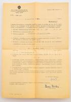 1950-1972 Kaszás Ildikó (1941-2024) balett-táncos, koreográfus okmányai, összesen 7 db, közte Állami...