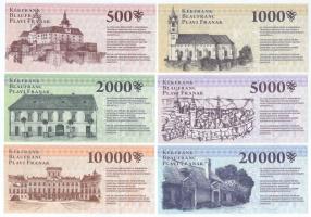 2010. Sopron 500 Kékfrank + 1000 Kékfrank + 2000 Kékfrank + 5000 Kékfrank + 10.000 Kékfrank + 20.000...