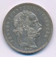 1869GYF 1Ft Ag "Ferenc József / Angyalos címer" T:AU,XF
Adamo M15