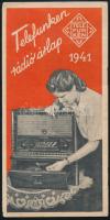 1941 Telefunken rádió árlap, képekkel illusztrált