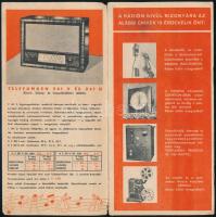 1941 Telefunken rádió árlap, képekkel illusztrált
