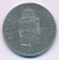 1878KB 1Ft Ag "Ferenc József / Középcímer" T:VF Adamo M15