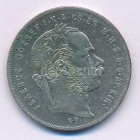 1878KB 1Ft Ag "Ferenc József / Középcímer" T:VF
Adamo M15