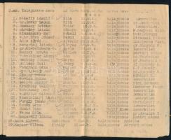 1930 A M. Kir. Nádasdi Ferenc 3. Huszárezred házi mérkőzéseinek programja, tiszti nevekkel