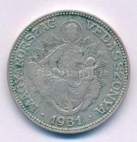 1931. 2P Ag "Madonna" T:VF patina Adamo P7