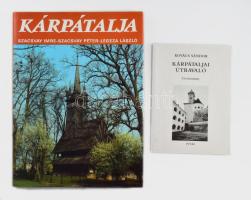 Kovács Sándor: Kárpátaljai útravaló. Úti olvasmány. Bp., 1999, Püski. Kiadói papírkötés, fekete-fehér fotókkal. + Szacsvay Imre - Szacsvay Péter - Legeza László: Kárpátalja. Bp., Officina Nova. Kiadói egészvászon kötés, papír védőborítóval, jó állapotban.