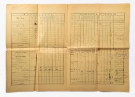 1898 Rákospalota nagyközség adóíve háztulajdonos részére, kitöltött