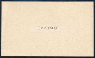 1959 Eck Imre (1930-1999) Kossuth- és Liszt Ferenc-díjas táncos, koreográfus, a Pécsi Balett alapító...