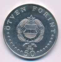 1968. 50Ft Ag "Semmelweis" T:UNC,AU Adamo EM27