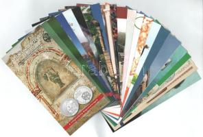 2004-2021. 46xklf színes MNB tájékoztató szép állapotban, közte Postaautó, Ford T-Modell, Cserkészszövetség, Vizsla, Komondor + "Megújul a Forint" tájékoztató 2000 és 5000 Forintos, illetve a 20000 Forintos bankjegyről + "Meddig fizethetünk a régi bankjegyekkel" tájékoztató