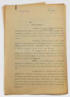 cca 1930-1940 Budapest Helyi Érdekű Vasutak szerződései, műszaki elosztása, tervrajz, vonalépítkezés...