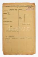 cca 1930-1940 Budapest Helyi Érdekű Vasutak szerződései, műszaki elosztása, tervrajz, vonalépítkezés...