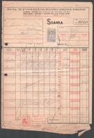 1870-1943 4 db textilipari számla