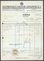 1870-1943 4 db textilipari számla