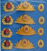 Szovjetunió DN(~1970-1980) Vegyes, 12db-os sapkajelvény tétel T:UNC,AU Soviet Union ND(~1970-1980) Mixed, 12pcs of various cap badges C:UNC,AU