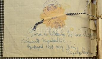 ca 1930-50 trafikos litho képek kb 20-30 ívnyi, füzetben őrizve.