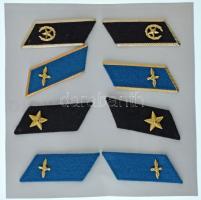 DN (~1970-1980) Vegyes, 8db-os paroli tétel, kartonlapra tűzve, mind párban (~80x28mm) T:AU,XF