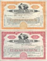 Amerikai Egyesült Államok 1927-1976. 5db-os részvény tétel, benne National Tea Co., Western Union, Seatrain Lines, Inc. T:F