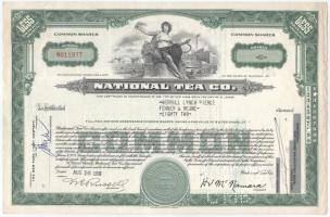Amerikai Egyesült Államok 1927-1976. 5db-os részvény tétel, benne National Tea Co., Western Union, S...