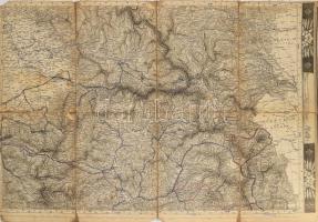 ca 1860 Rézmetszetű térképlap: Magyarország XXXIV: Erdélyi vármegyék Jászság, Kis-Kunság, Nagy-Kunság, Hajdúvárosok . Illusztrált margókkal. 78x48 cm Tollas ráírásokkal