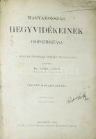 Dr. Jankó János: Magyarország hegyvidékeinek csoportosítása. Bp., 1891, Hölzel és Társa. Félvászon kötés, sérült lapok, kopottas állapotban.