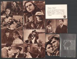 cca 1950-1960 MOKÉP filmes kártyák eredeti tokban, 10 db