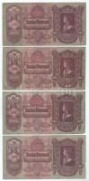 Vegyes, 9db-os forint bankjegy tétel T:F,VG