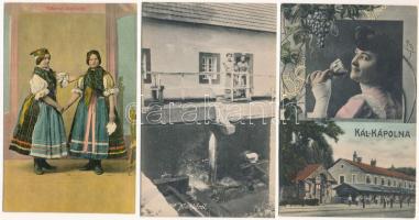 42 db RÉGI Eger környéki település képeslap / 42 pre-1945 Hungarian town postcards from around Eger