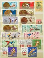 Kis tétel magyar bélyegekből 16 lapos közepes berakóban, másodpéldányokkal + hozzá 1994-es Magyar Bé...