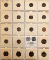 Hollandia részben két albumba rendezett, 481db-os fémpénz tétel T:vegyes
Netherlands 481pcs of coin...