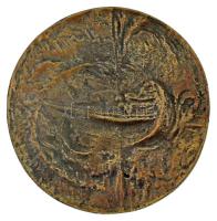 DN "Egry J. Baráti kör Badacsony" kétoldalas, öntött bronz emlékérem. Szign.: "Fr" (?) (85mm) T:AU