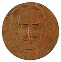Ligeti Erika (1934-2004) DN "Földes Ferenc-díj Budapest" kétoldalas, öntött bronz emlékérem (világos színváltozat), (88mm) T:AU