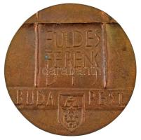 Ligeti Erika (1934-2004) DN "Földes Ferenc-díj Budapest" kétoldalas, öntött bronz emlékére...