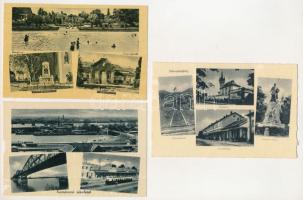 64 db RÉGI megíratlan magyar város képeslap (Weinstock) / 64 pre-1945 unused Hungarian town-view pos...