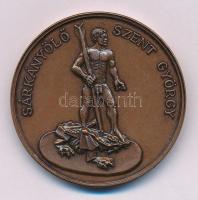 1997. "Sárkányölő Szent György / Police - Rendőrség" kétoldalas bronz emlékérem (42,5mm) T:AU