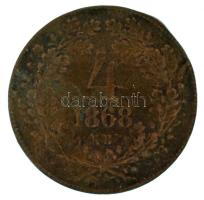 1868KB 4kr Cu T:F,VG ph. Adamo M7.1