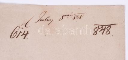 1848 Nemzetőrségi lófelszerelés és málházás leírása. Pest nyárhó [július] 1-ső napján 1848. Az Orszá...