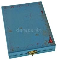 DN(~1980) "A Békéért" aranyozott, részben zománcozott fém kitüntetés eredeti tokban miniat...