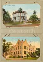 AMERIKAI EGYESÜLT ÁLLAMOK - Kb. 100 db régi és modern város képeslap egy albumban / UNITED STATES OF AMERICA, USA - Cca. 100 old and modern town-view postcards in an album