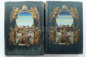 Pest-Pilis-Solt-Kiskun vármegye I-II. kötet. Szerk.: Dr. Borovszky Samu. Magyarország vármegyéi és városai. Magyarország monográfiája. Bp.,(1910), Országos Monográfia Társaság, (Légrády-ny.) 577p., 488 (2)p. Kiadói aranyozott, festett egészvászon-kötés, Gottermayer-kötés, festett lapélekkel, kopásokkal, a 2. kötet sérült gerinccel,